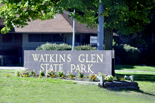 Watkins Glen State Park sign